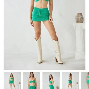 Vibrant Green Women's Mini Skirt